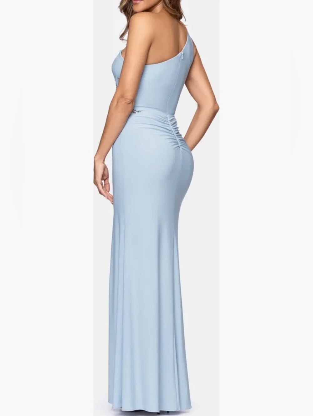 Embellished Soutache One-Shoulder Gown
Xscape Evenings. - Picture 5 of 10
